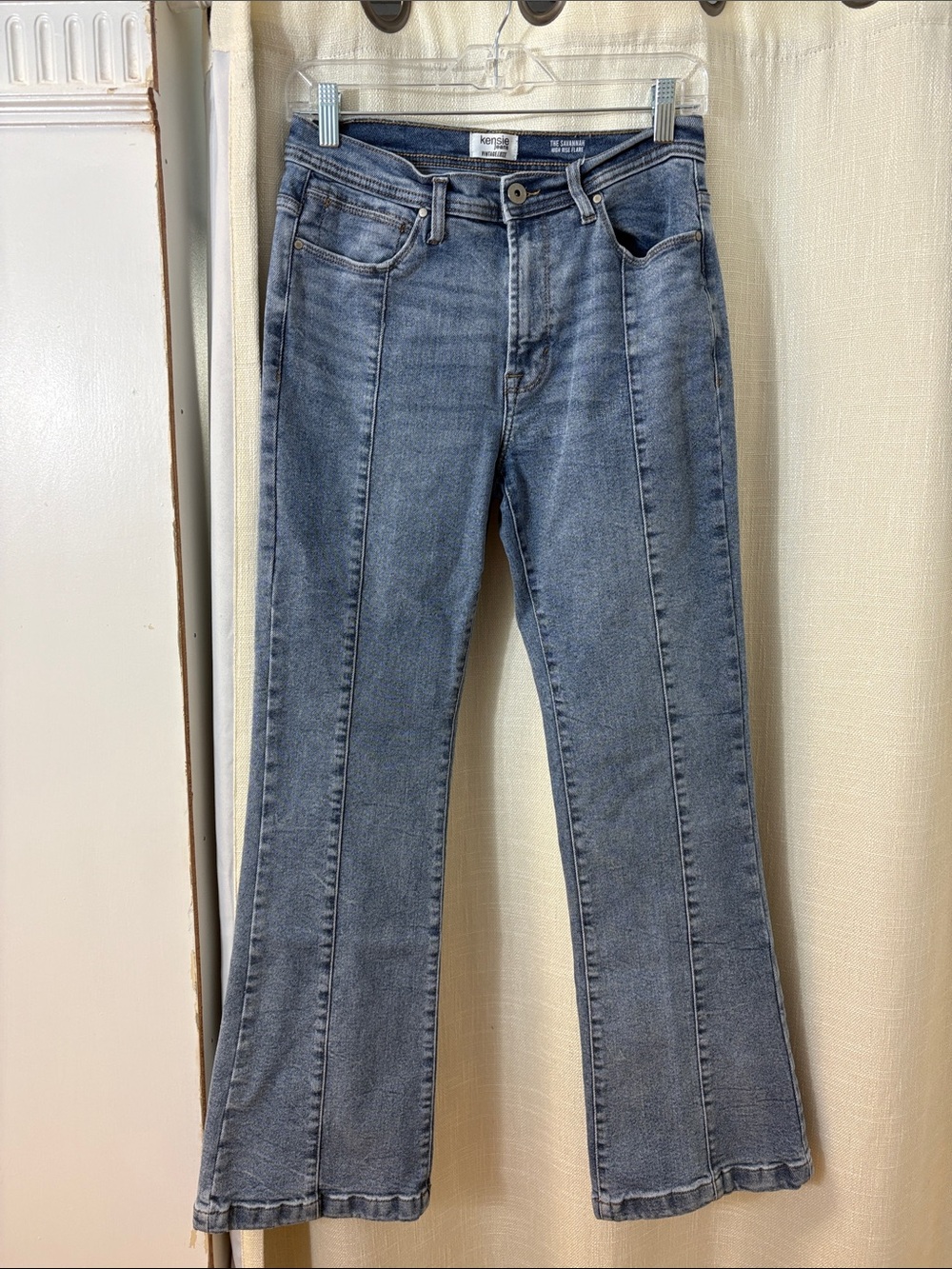 Kensie Gray-Blue Flared Jeans